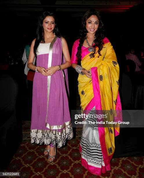 Actors Aamna Sharif and Mauli Ganguly during the launch of new tele series Ek Thi Naayka.