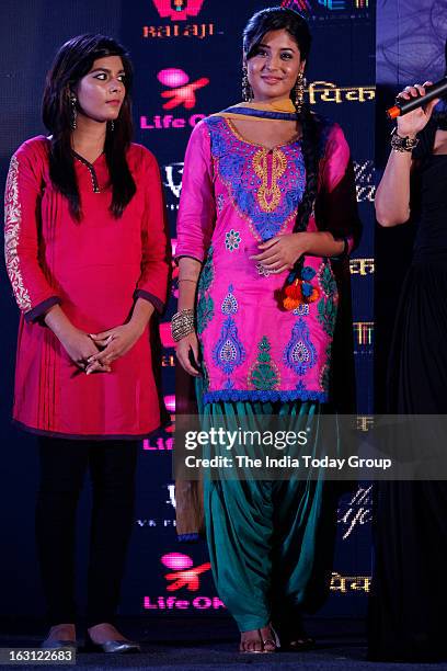 Actors Kritika Kamra and Pooja Gor during the launch of new tele series Ek Thi Naayka.