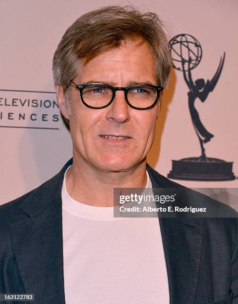 Actor Henry Czerny arrives to the Academy of Television Arts and Sciences' An Evening with "Revenge" at Leonard H. Goldenson Theatre on March 4, 2013...