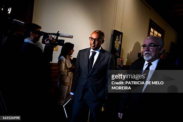 Abebe Selassie, International Monetary Fund mission chief for Portugal leaves after a meeting with the President of the Portuguese Parliament...