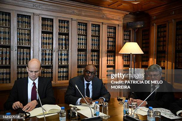 Rasmus Ruffer, head of the European Central Bank delegationto Portugal, Abebe Selassie, International Monetary Fund mission chief for Portugal and...