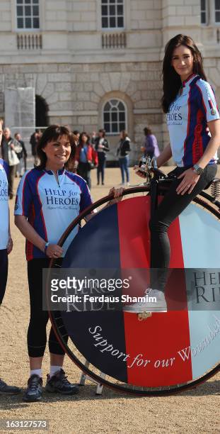 Lorraine Kelly and Peta Todd attend as the Help For Heroes Hero Ride is launched at Horse Guards Parade on March 5, 2013 in London, England.
