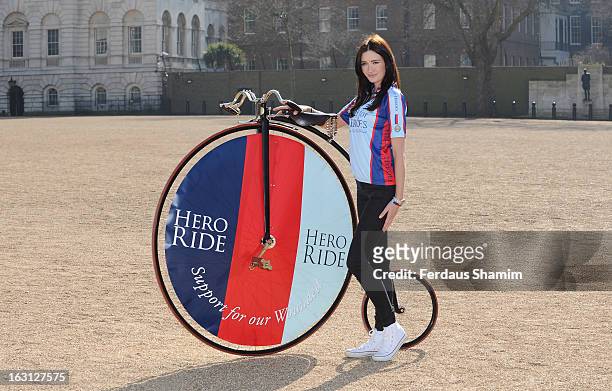 Peta Todd attends as the Help For Heroes Hero Ride is launched at Horse Guards Parade on March 5, 2013 in London, England.