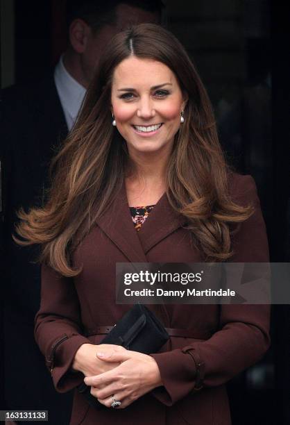 Catherine, Duchess of Cambridge visits the National Fishing Heritage Centre during her official visit to Grimsby on March 5, 2013 in Grimsby, England.