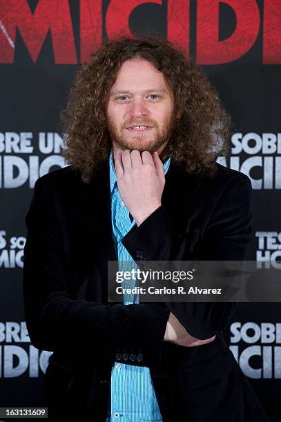 Director Hernan Goldfrid attends the "Tesis Sobre Un Homicidio" photocall at Casa de America on March 5, 2013 in Madrid, Spain.