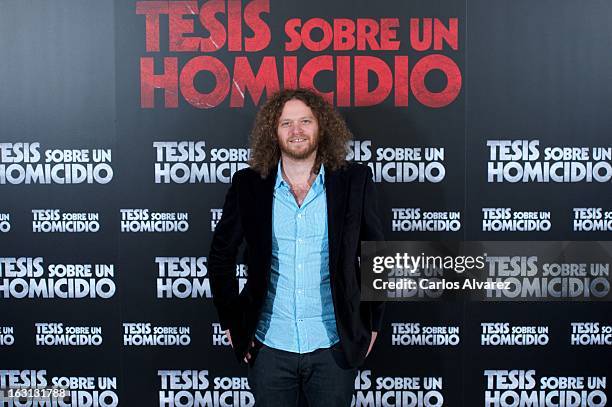 Director Hernan Goldfrid attends the "Tesis Sobre Un Homicidio" photocall at Casa de America on March 5, 2013 in Madrid, Spain.