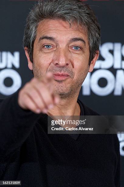 Actor Ricardo Darin attends the "Tesis Sobre Un Homicidio" photocall at Casa de America on March 5, 2013 in Madrid, Spain.
