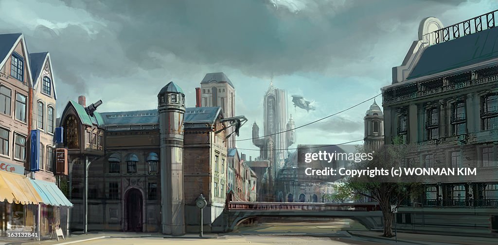 Fantasy city.