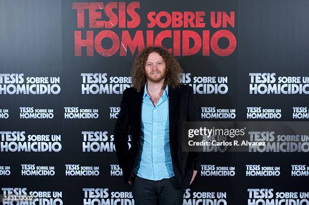 Director Hernan Goldfrid attends the "Tesis Sobre Un Homicidio" photocall at Casa de America on March 5, 2013 in Madrid, Spain.