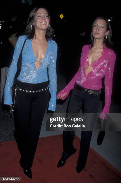 Nicola Collins and Teena Collins attend the premiere of "Snatch" on January 18, 2001 at the Director's Guild Theater in Los Angeles, California.