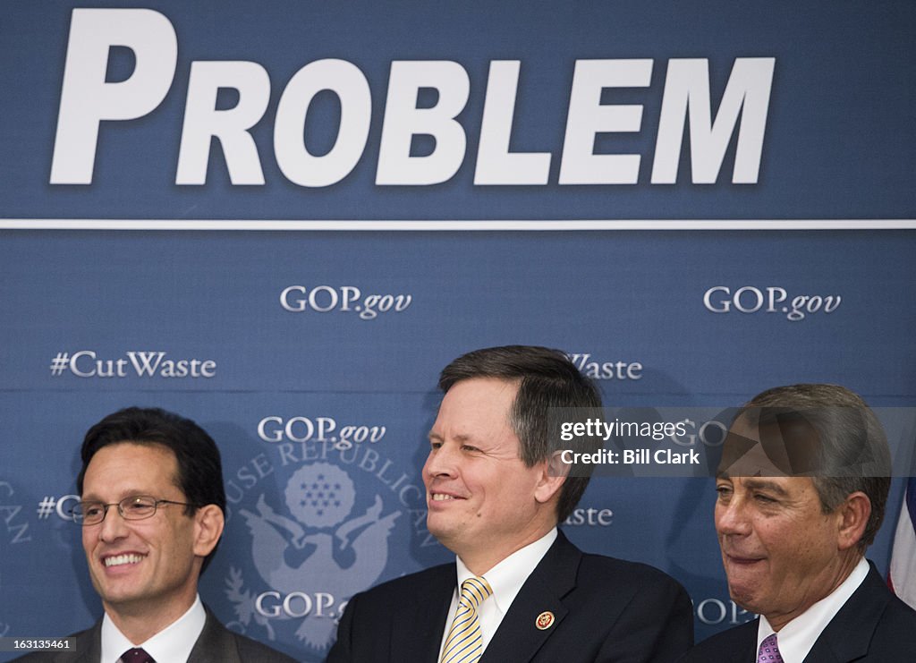 House Majority Leader Eric Cantor and Speaker of the House John Boehner