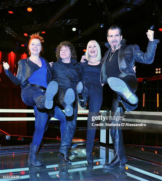 Noemi, Riccardo Cocciante, Raffaella Carra and Piero Pelu attend 'The Voice of Italy' Photocall on March 5, 2013 in Milan, Italy.