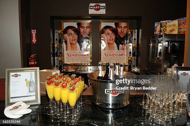 General view of atmosphere at the Moms and MARTINI celebrate Tina Fey and release of her new film, "Admission" at Disney Screening Room on March 5,...