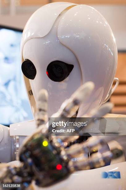 Or Artificial Intelligence Lightweight Android, is pictured during a demonstration at the German Research Center for Artificial Intelligence GmbH...