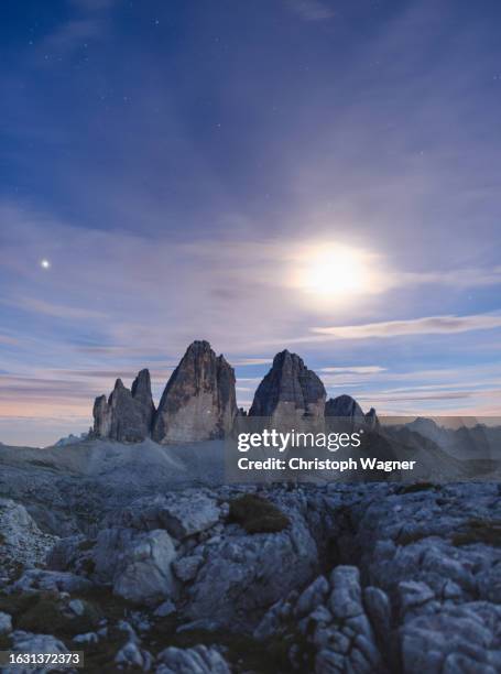 südtirol, drei zinnen - drei zinnen stock-fotos und bilder
