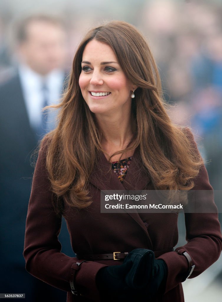 The Duchess Of Cambridge Makes An Official Visit To Grimsby