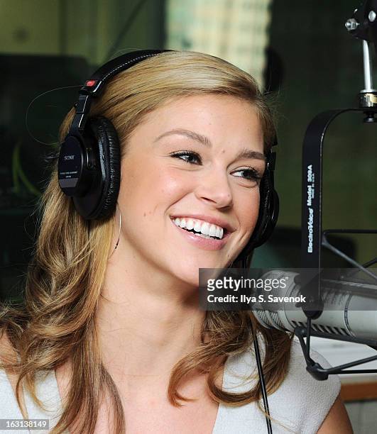 Actress Adrianne Palicki visits Cosmo Radio at the SiriusXM Studios on March 5, 2013 in New York City.