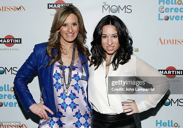 Denise Albert and Melissa Gerstein attend The MOMS Celebrate the Release Of "Admission" at Disney Screening Room on March 5, 2013 in New York City.