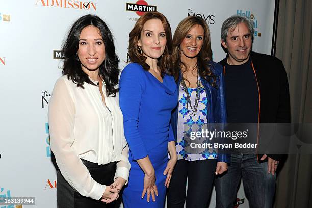 Melissa Gerstein, actress Tina Fey, Denise Albert and director Paul Weitz attend the Moms and MARTINI celebrate Tina Fey and release of her new film,...