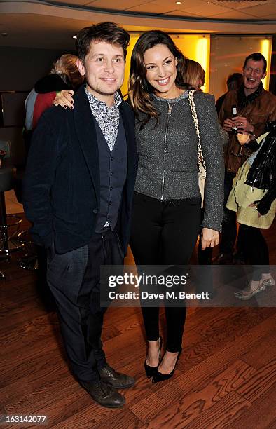 Mark Owen and Kelly Brook attend the UK Premiere of 'Welcome To The Punch' at the Vue West End on March 5, 2013 in London, England.
