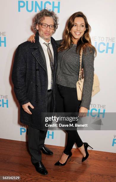 Dexter Fletcher and Kelly Brook attend the UK Premiere of 'Welcome To The Punch' at the Vue West End on March 5, 2013 in London, England.