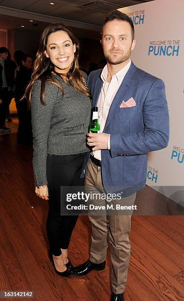 Kelly Brook and director Eran Creevy attend the UK Premiere of 'Welcome To The Punch' at the Vue West End on March 5, 2013 in London, England.