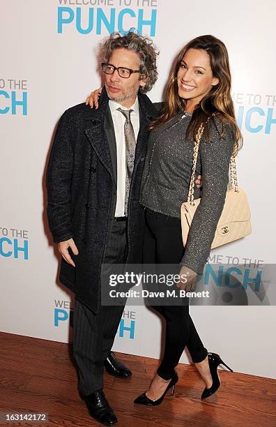 Dexter Fletcher and Kelly Brook attend the UK Premiere of 'Welcome To The Punch' at the Vue West End on March 5, 2013 in London, England.