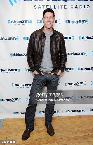 Actor Matthew Fox visits the SiriusXM Studios on March 5, 2013 in New York City.