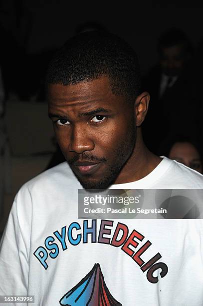Frank Ocean attends the Valentino Fall/Winter 2013 Ready-to-Wear show as part of Paris Fashion Week on March 5, 2013 in Paris, France.