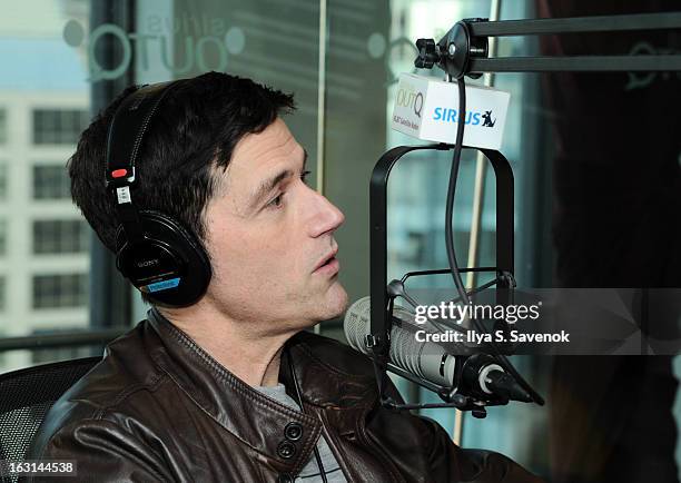 Actor Matthew Fox visits "Morning Jolt with Lary Flick" at the SiriusXM Studios on March 5, 2013 in New York City.