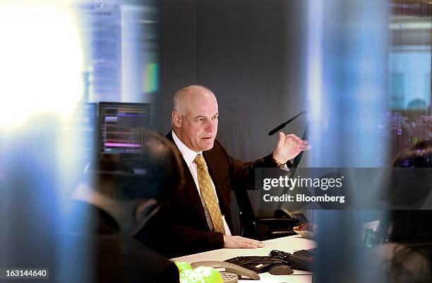Gerald Panneton, chief executive officer of Detour Gold Corp., speaks during an interview in Toronto, Ontario, Canada, on Tuesday, March 5, 2013....