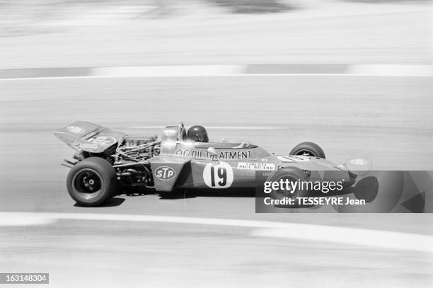 Racing On The Circuit Paul Ricard In Castellet. Var- 6 Juillet 1971- Grand Prix de France de Formule 1 au circuit du Castellet: le pilote italien...