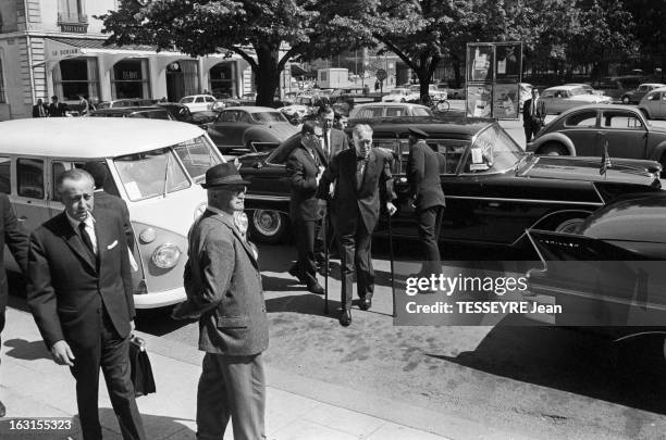Gatt Conference In Geneva. A Genève, en mai 1964, Ouverture du 'Kennedy round', la sixième session de l'accord général sur les tarifs douaniers au...