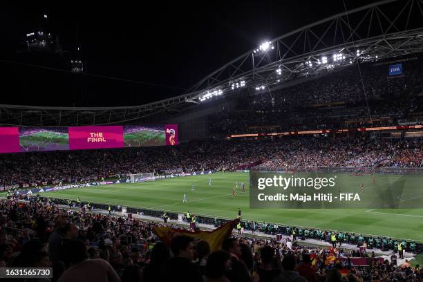 General view during the FIFA Women's World Cup Australia & New Zealand 2023 Final match between Spain and England at Stadium Australia on August 20,...