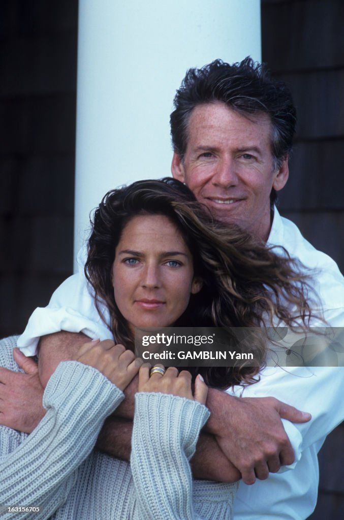 Calvin Klein And His Wife In Their House Of Long Island