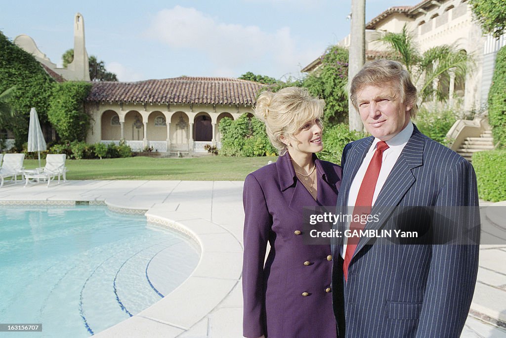 Rendezvous With Donald Trump And Her Companion Marla Maples In The