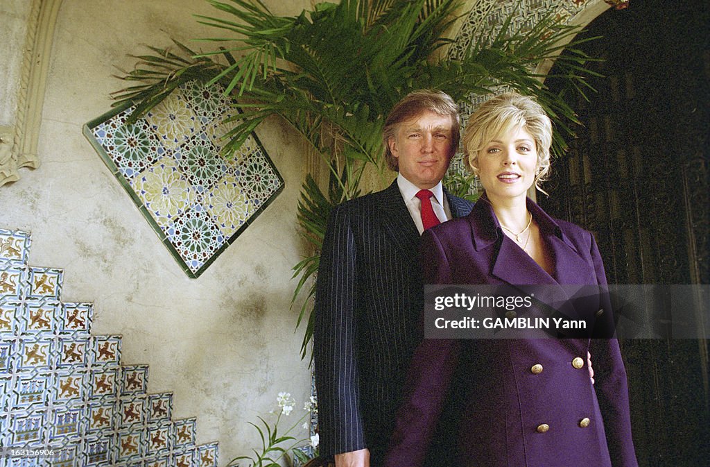 Rendezvous With Donald Trump And Her Companion Marla Maples In The Luxurious Residence Of Mar-A-Lago