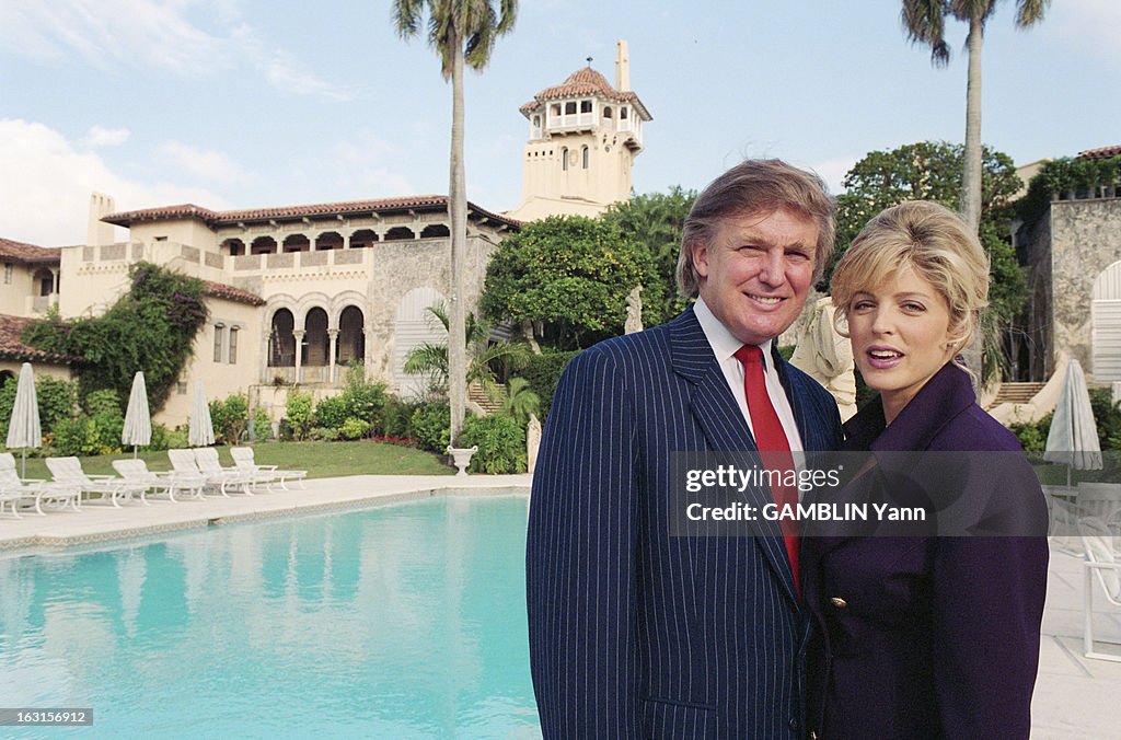 Rendezvous With Donald Trump And Her Companion Marla Maples In The