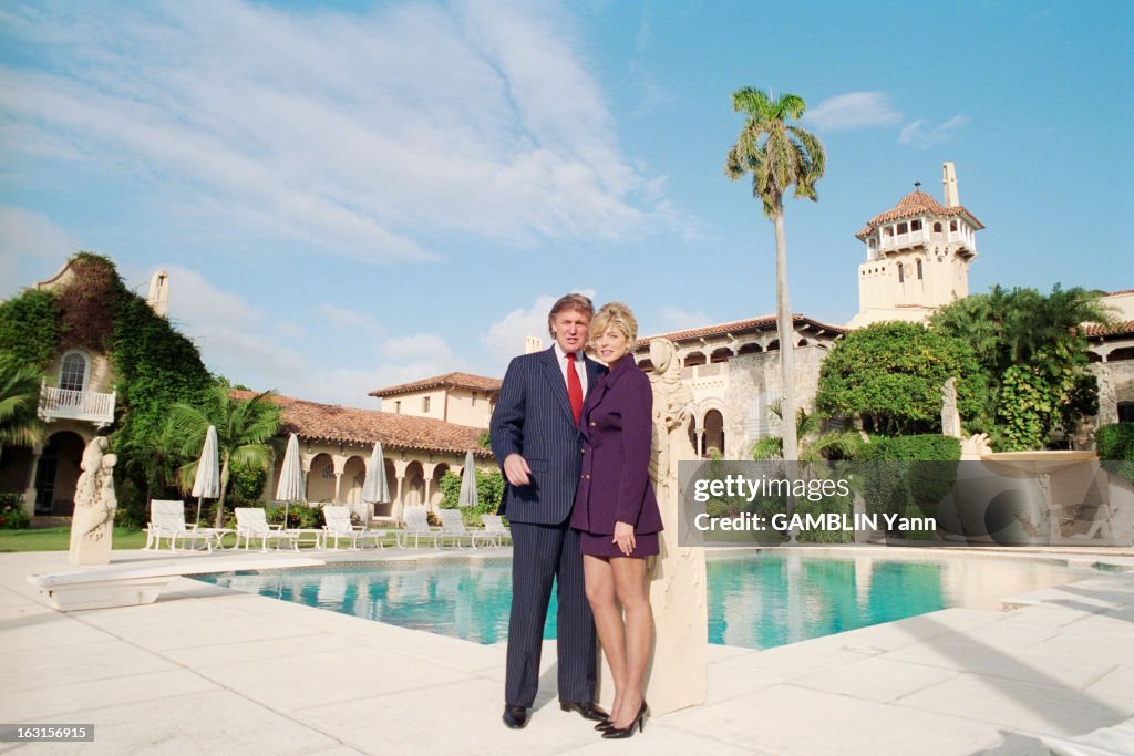 Rendezvous With Donald Trump And Her Companion Marla Maples In The Luxurious Residence Of Mar-A-Lago