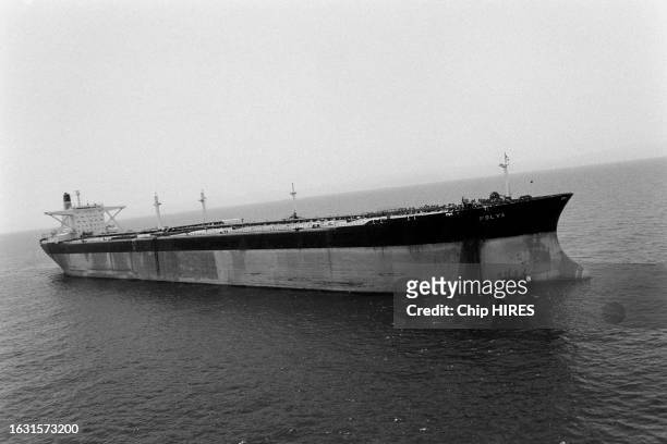 Pétroliers dans le golfe persique au large des Émirats arabes unis le 31 mai 1984