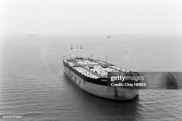 Pétroliers dans le golfe persique au large des Émirats arabes unis le 31 mai 1984