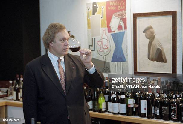 Wine Critic Robert Parker At Home With Family In Maryland. Aux Etats-Unis, en septembre 2001, Rendez-vous avec Robert PARKER, oenologue, critique de...