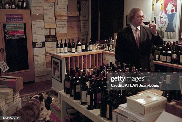 Wine Critic Robert Parker At Home With Family In Maryland. Aux Etats-Unis, en septembre 2001, Rendez-vous avec Robert PARKER, oenologue, critique de...