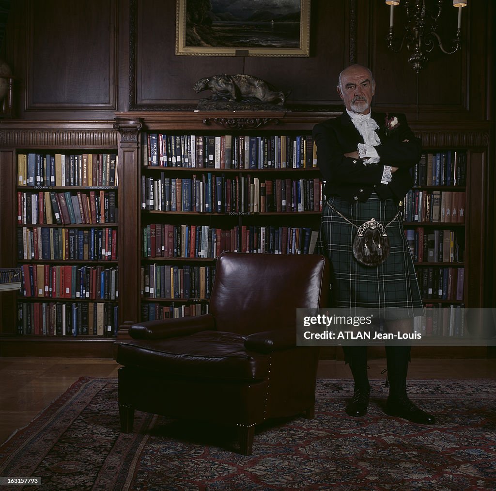 Sean Actor Sean Connery is photographed for Paris Match in Washington DC ...