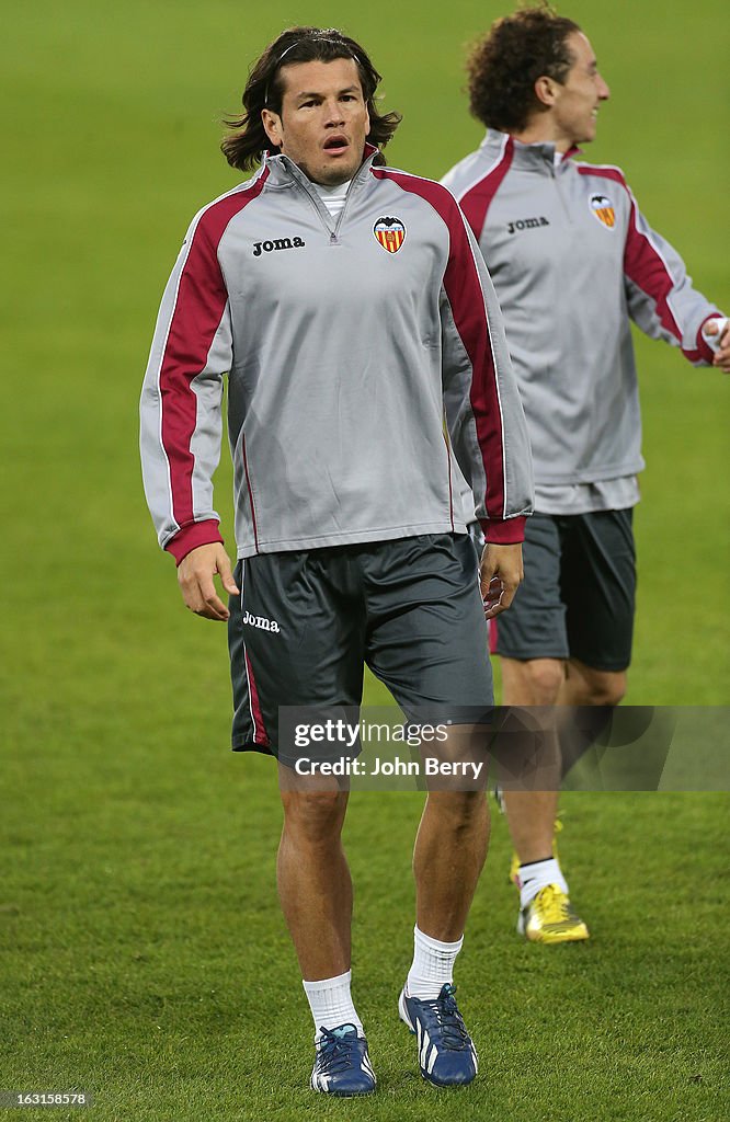 Valencia CF Training and Press Conference - Champions League