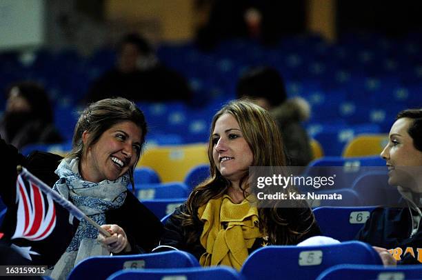 Fans of Team Australia are seen in the stands during Pool B, Game 4 between Team Korea and Team Australia during the first round of the 2013 World...