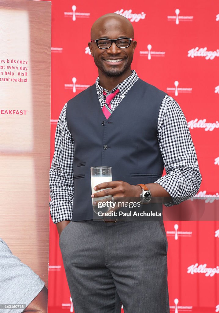 Taye Diggs Unveils First-Ever Milk Mustache Ad As Part Of The Share Breakfast Program