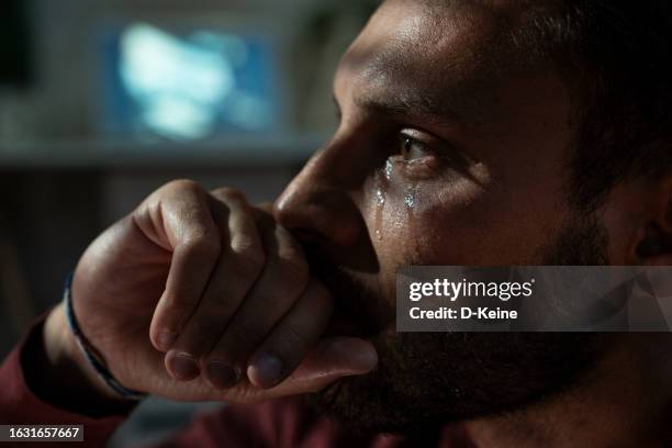 depression - crying man stock pictures, royalty-free photos & images