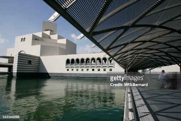 The Museum Of Doha. Qatar - 23 novembre 2008 --- Le nouveau musée d'art islamique de Doha, conçu par l'architecte Ieoh Ming Pei et aménagé par le...
