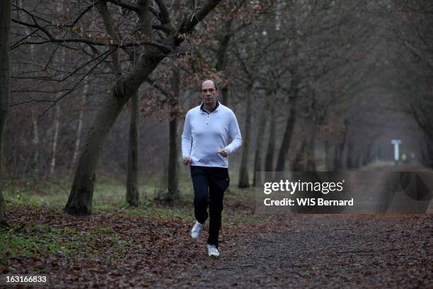 Eric Woerth, Mayor Of Chantilly, Find Again His Seat Of Deputy Of The Oise. Le député-maire de Chantilly Eric WOERTH fait son jogging en forêt de...